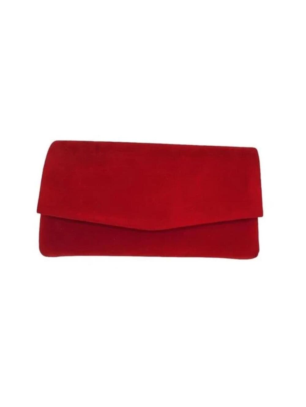 Red Clutch Bag, Straps Included